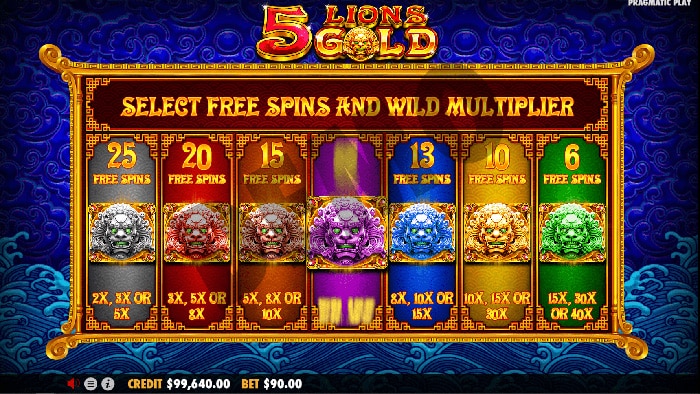 5 Lions Gold slot