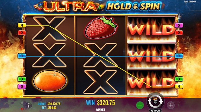 Ultra Hold and Spin Slot