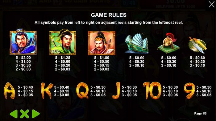 3 kingdoms battle of red cliffs slot