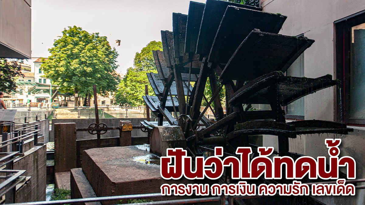 ฝันว่าได้ทดน้ำ