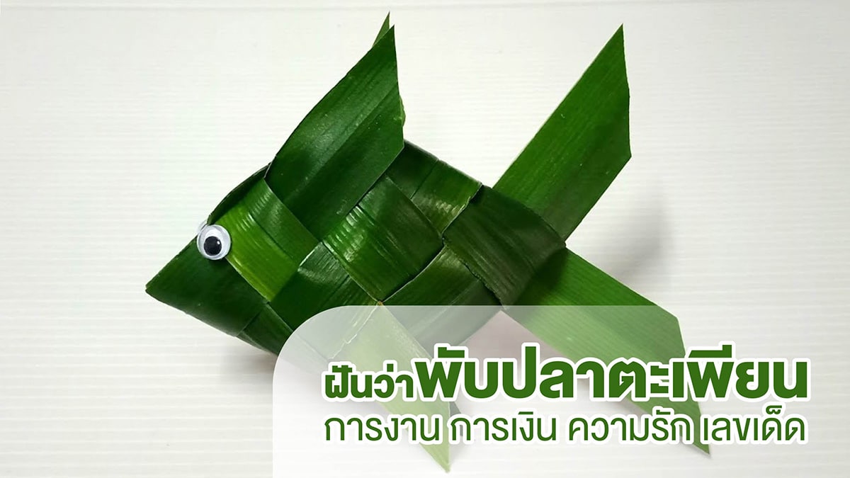 ฝันว่าพับปลาตะเพียน