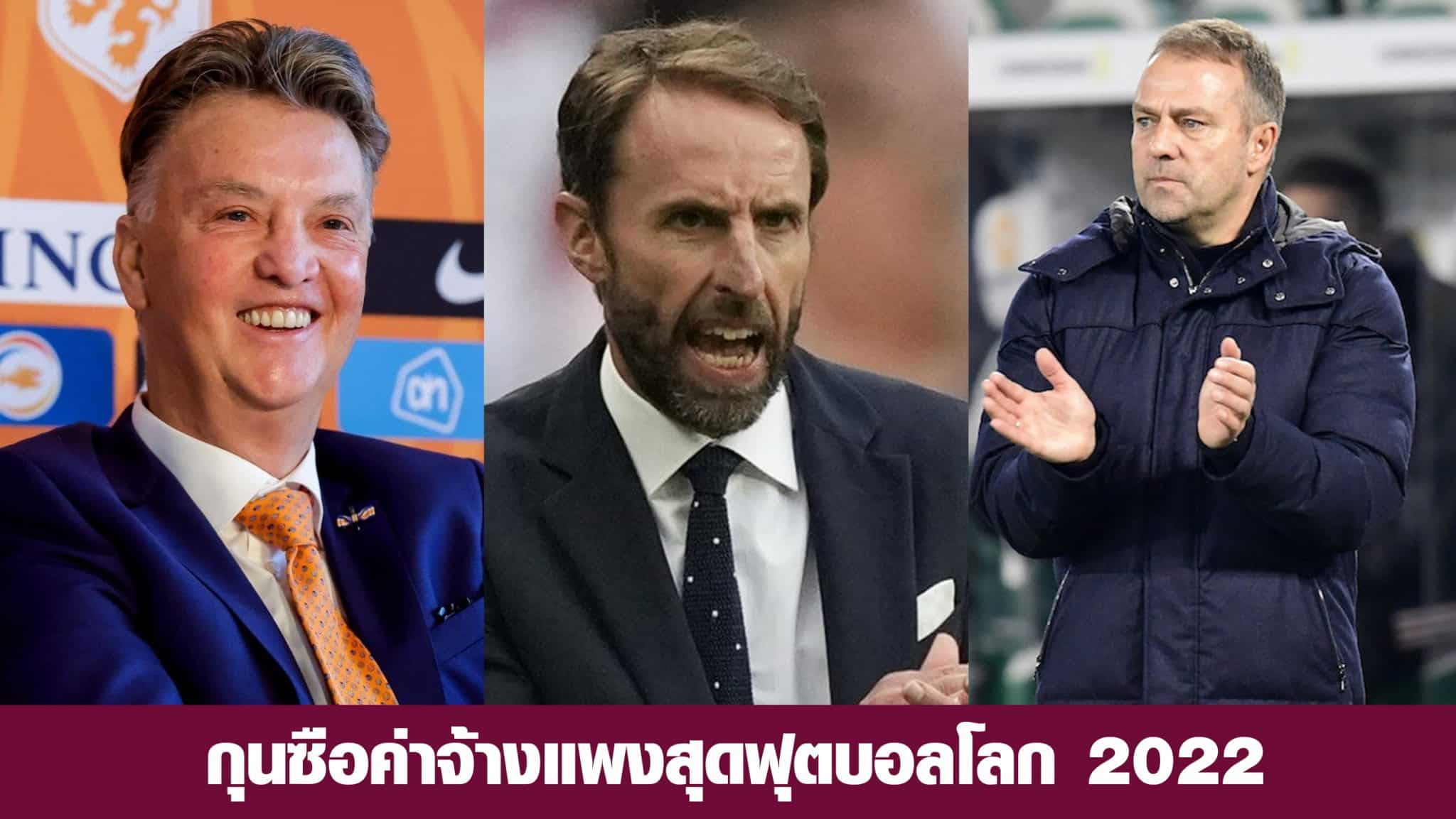 ผู้จัดการทีมค่าจ้างแพงสุดฟุตบอลโลก 2022